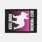 Franse moeder ooit Franse bulldog Franse moeder ma Fleece Deken (Voorkant (Horizontaal))