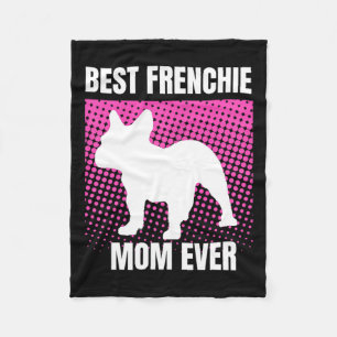Franse moeder ooit Franse bulldog Franse moeder ma Fleece Deken