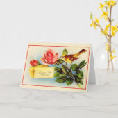  Franse moeder verjaardag Wenskaart Kaart (Gele Bloem)