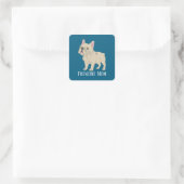 Franse Moeder Vierkante Sticker (Tas)