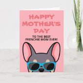 Franse Moederdag Sering Tan Franse Bulldog Kaart (Voorkant)