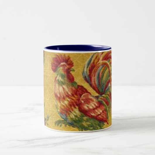 Franse Mok Gold Rooster 2 Tone Coffee (Center)