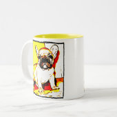 Franse mok voor stierenpuppy's (Voorkant links)