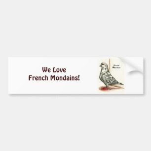 Franse Mondain 1973 Bumpersticker