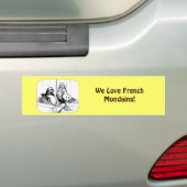 Franse Mondains 1981 Bumpersticker (Op auto)