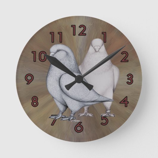 Franse Mondains Clock Ronde Klok (Voorkant)