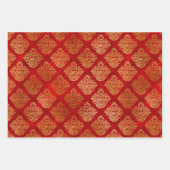 Franse motif-kleurencoördinaten 3 inpakpapier vel (Voorkant)