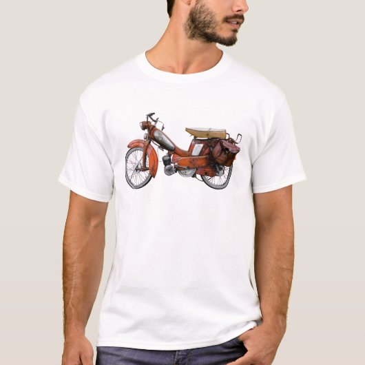 Franse Motobecane Moped T-shirt (Voorkant)