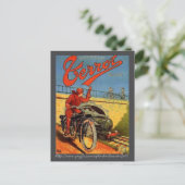 Franse motorfiets advertentie Briefkaart (Staand voorkant)