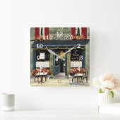 Franse muurklok van Bistro Vierkante Klok (Huis)