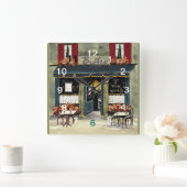 Franse muurklok vierkante klok (Huis)