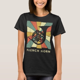  Franse Muziekretro voor Horn Player1 T-shirt