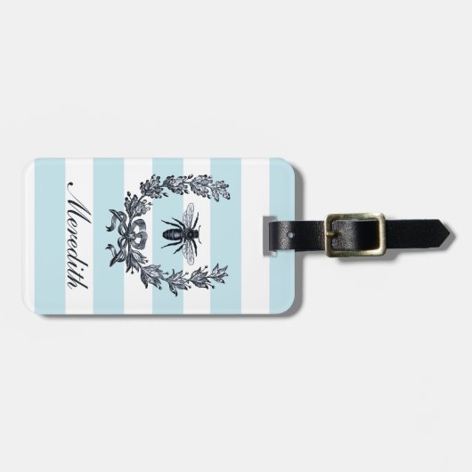 Franse Napoleontische bijenlauwerkrans Bagagelabel (Voorkant horizontaal)