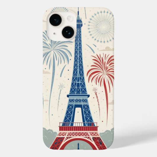 Franse Nationale Dag. 14 juli elk jaar Case-Mate iPhone Case (Achterkant)