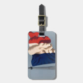  Franse nationale vlag- en oliefabriek Bagagelabel (Voorkant verticaal)