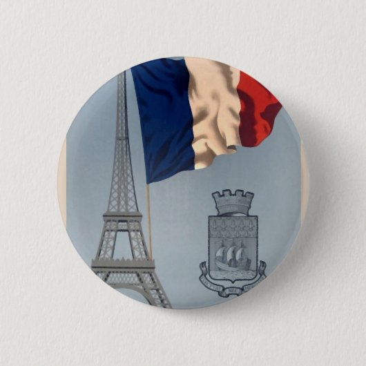  Franse nationale vlag- en oliefabriek Ronde Button 5,7 Cm (Voorkant)