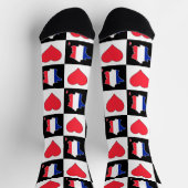 Franse nationale vlagplattegrond sokken (Top)
