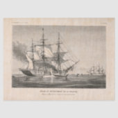 Franse nautische boot Ephemera Decoupage Tissuepapier (Voorkant)