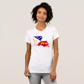 Franse nederzetting Louisiana Acadiana Cajun land T-shirt (Voorkant volledig)