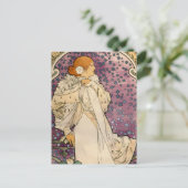  Franse Nieuwe Dame van de Camelias Briefkaart (Staand voorkant)