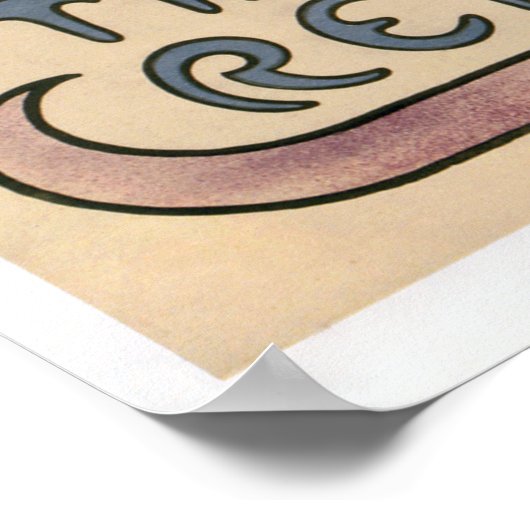  Franse Nieuwe Dame van de Camelias Poster (Hoek)