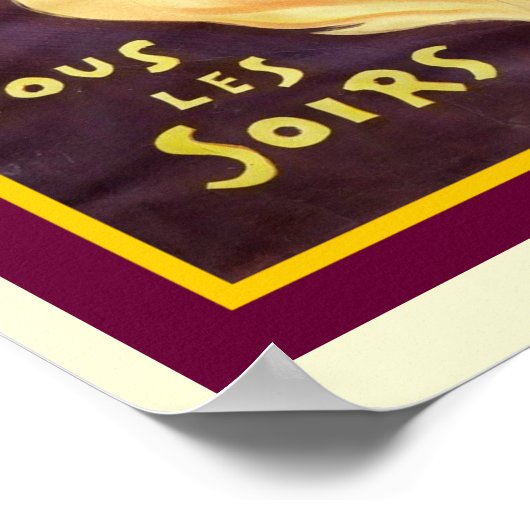 Franse nieuwe Folies Bergere 13 x 19 poster (Hoek)