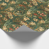 Franse, , nieuwe geïnspireerde wilde bloemen cadeaupapier (Hoek)