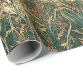 Franse, , nieuwe geïnspireerde wilde bloemen cadeaupapier (Rol Hoek)