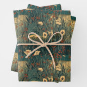 Franse, , nieuwe geïnspireerde wilde bloemen inpakpapier vel (In situ)