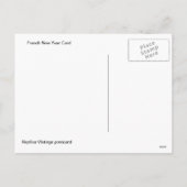 Franse nieuwjaarskaart feestdagenkaart (Achterkant)