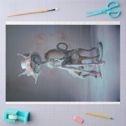 franse nobel mystieke kat ontkoppeling tissuepapier (Craft)