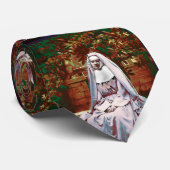 Franse non in de tuin van het denkbeeld stropdas (Opgerold)