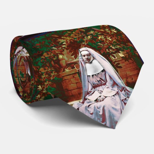 Franse non in de tuin van het denkbeeld stropdas (Opgerold)