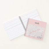 Franse notering Parijs roze La Vie en Roos Notitieboek (Binnen)