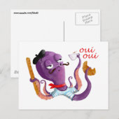 Franse octopus briefkaart (Voorkant / Achterkant)