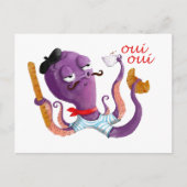 Franse octopus briefkaart (Voorkant)
