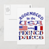 Franse Onderdelen Briefkaart (Voorkant / Achterkant)