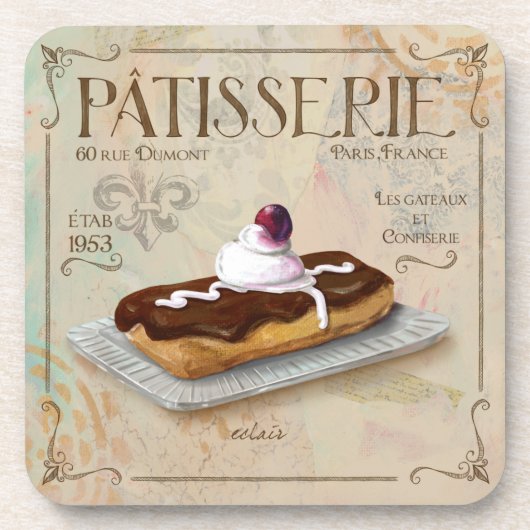 Franse Onderzetters van Patisserie (Voorkant)