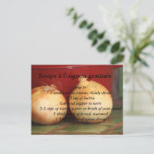 Franse "Onion Soup au gratin" Briefkaart (Staand voorkant)