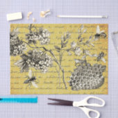 Franse ontkoppeling van bijen en bloemen Tissuepapier (Craft)