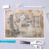 Franse ontkoppeling van bijenephemera tissuepapier (Craft)
