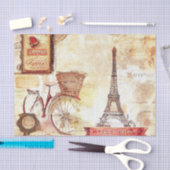  Franse ontkoppeling van Effiel Tower Bike Tissuepapier (Craft)