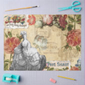 Franse ontkoppeling van Floral Marie Antoinette Ep Tissuepapier (Craft)