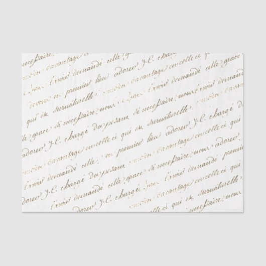 Franse  ontkoppeling van handschrift met handschri tissuepapier (Voorkant)