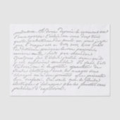 Franse  ontleding van Script Tissuepapier (Voorkant)