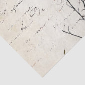 Franse ontlepagina Wilde bloem Tissuepapier (Detail)