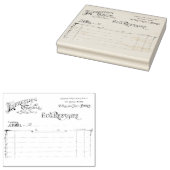 Franse Ontvangststempel  Rubber Stempel (Gestempeld)