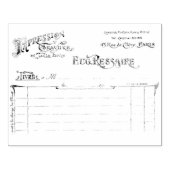 Franse Ontvangststempel  Rubber Stempel (Afrduk)