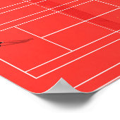 Franse Open Tennis Grand Slam Poster (Hoek)