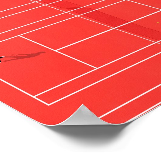 Franse Open Tennis Grand Slam Poster (Hoek)